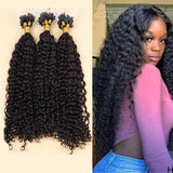 Mongolian Kinky Curly Micro Loop Hair