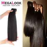 Bone Straight Hair Bundles With Closure